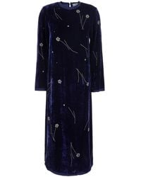 forte_forte - Long Velvet Dress Viscose - Lyst