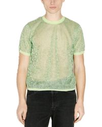 Martine Rose - Granny Pattern-Jacquard Mesh T-Shirt - Lyst