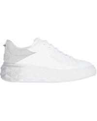 Jimmy Choo - Diamond Maxi/F Ii Leather Sneaker - Lyst