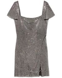 Self-Portrait - Knitted Dress With Rhinestones Outer: Wool; Trims: Wool Cocktail & Party - Lyst