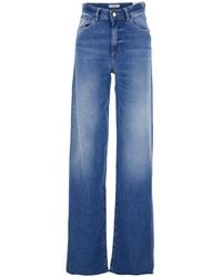 ICON DENIM - Jeans With Five-Pocket Design And Logo Patch On The Back - Lyst