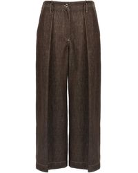 Brunello Cucinelli - 'A-Line Pleated' Pants - Lyst