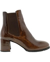 Roberto Del Carlo - Roberto Patent Leather Holly Boots - Lyst