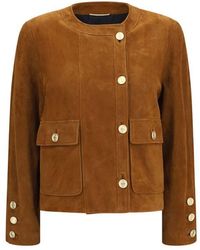 Saint Laurent - Brown Lamb Ovis Aries Full - Lyst