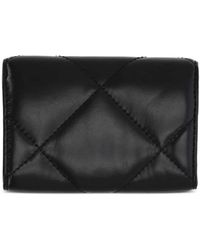 Tory Burch - Kira Diamond Quilted Logo Card Case Accessories Wallets - Lyst