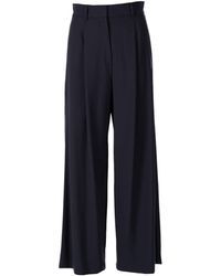 Wide trousers de Max Mara de color Marrón pantalones de vestir y chinos de Pantalones de pernera ancha y palazzo Mujer Ropa de Pantalones 