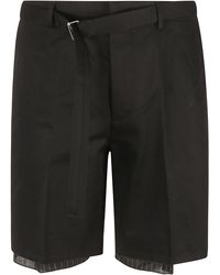 Lanvin - Raw Edges Tailored Shorts - Lyst