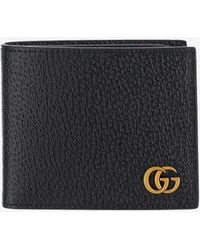 Gucci - Bi-Fold Wallet Gg Marmont Leather Calfskin & Cardholders - Lyst