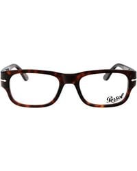Persol - Havana Acetate Optical Glasses - Lyst