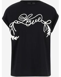 Pinko - Love Print Cotton T-Shirt - Lyst