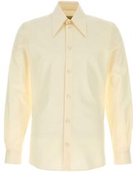 Valentino Garavani - Cream Poplin Shirt - Lyst