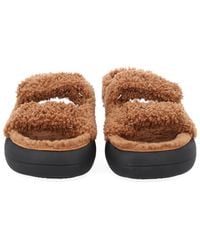 Moon Boot - Shearling Sandal Sheep Leather - Lyst