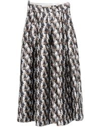 ALESSANDRO ENRIQUEZ - Printed Long Skirt - Lyst