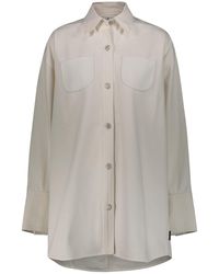 Courreges - Mega Size Dry Denim Shirt Clothing - Lyst