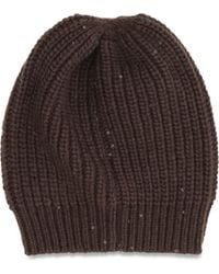 Brunello Cucinelli - Cashmere Beanie Hat Silk; Kashmir/Capra Hircus E Hairbands - Lyst