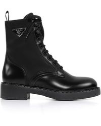 prada ankle pouch combat boots