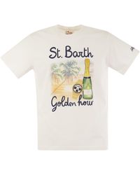 Mc2 Saint Barth - T-Shirt With Print On The Front - Lyst