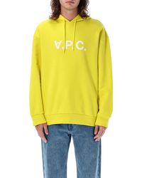 A.P.C. Milo Light Lilac Hoodie in Jersey