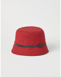 Brunello Cucinelli - Linen Blend Bucket Hat - Lyst