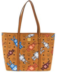MCM - Medium Toni Shopping Bag Polyurethane Polyester Cotton Tote - Lyst