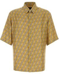 Fendi - Ff Labyrinth Silk Shirt - Lyst