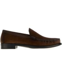 Prada - Suede Loafers - Lyst