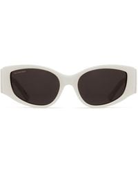 Balenciaga - Bb0258s White Sunglasses - Lyst
