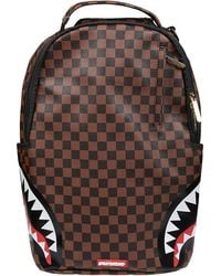 SPRAYGROUND: The Shark Wave backpack in recycled fabric with bottles -  Gnawed Blue
