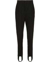 Bottega Veneta - Trousers High-Rise Cotton Viscose Straight - Lyst