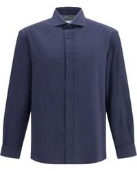 Brunello Cucinelli - Cotton Shirt - Lyst