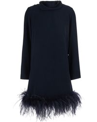 P.A.R.O.S.H. - Dress Feathers Tech Fabric Polyester - Lyst