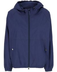 DUNST - Summer Breeze Windbreaker Jacket With Front Zip And Hood Cotton Polyester For - Lyst
