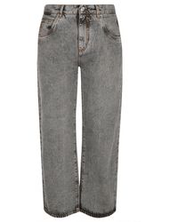 Etro - Logo Embroidery Jeans - Lyst