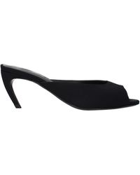 The Attico - Fabric Flat Sandals - Lyst