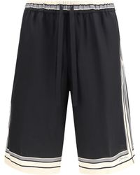 Dolce & Gabbana - Drawstring Shorts Silk Bermuda - Lyst