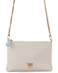 Pinko - Classic Flat Love Bag With Multicolor Profiles - Lyst
