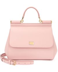 Dolce & Gabbana - Mini Handbag Calfskin Dauphine Viscose Handbags - Lyst