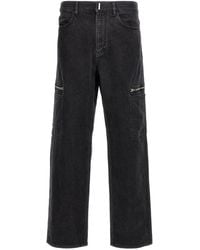 Givenchy - Zipped-Pocket Cargo Denim Cargo Pants - Lyst