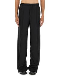 Moschino - Wool Canvas Pants Virgin Trousers - Lyst
