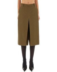 Saint Laurent - Pants Skirt Wool Trousers - Lyst