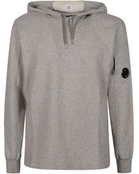 C.P. Company - Light Fleece Hooded Sweatshirt - Lyst