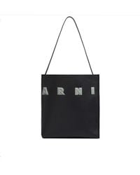 Marni - Small Leather Museo Hobo Bag - Lyst