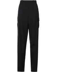 Bottega Veneta - Wool Cargo Trousers Wide-Leg - Lyst