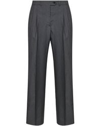 Prada - Abbigliamento Slate Light Mohair Straight-Leg Trousers - Lyst