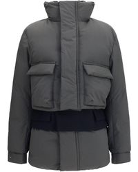 Sacai - Double Padded Jacket With Zip Closure - Lyst
