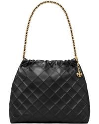 Tory Burch - 'Fleming' Diamond Quilted Shoulder Bag With Chain-Link Handles - Lyst