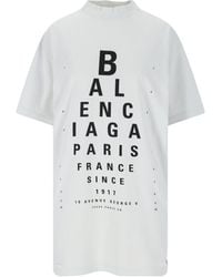 Balenciaga - Optical Cotton T-Shirt - Lyst