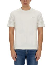 Brunello Cucinelli - Double Layer T-shirt - Lyst