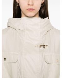 Fay - Linen And Cotton Canvas Parka - Lyst