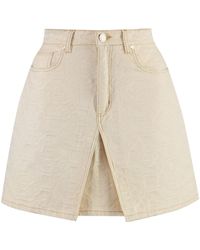 Casablanca - Denim Mini Skirt - Lyst